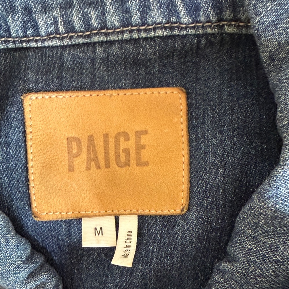 PAIGE Blue Denim Jean Jacket - Picture 2 of 8